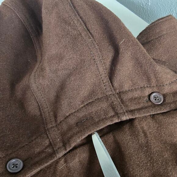 dELiA's Wool Blend Brown Hooded Zip Toggle Coat M Bella Swan Y2K Norm Thinsulate - Picture 12 of 12